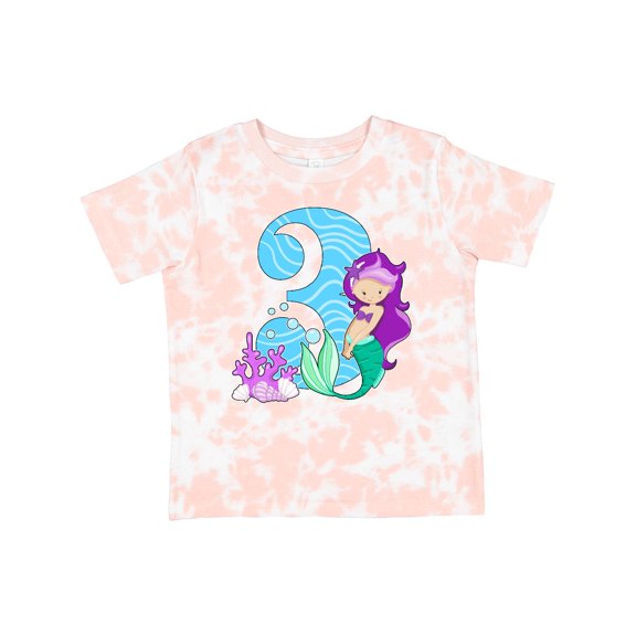 Inktastic Third Birthday Mermaid Girls Toddler T-Shirt