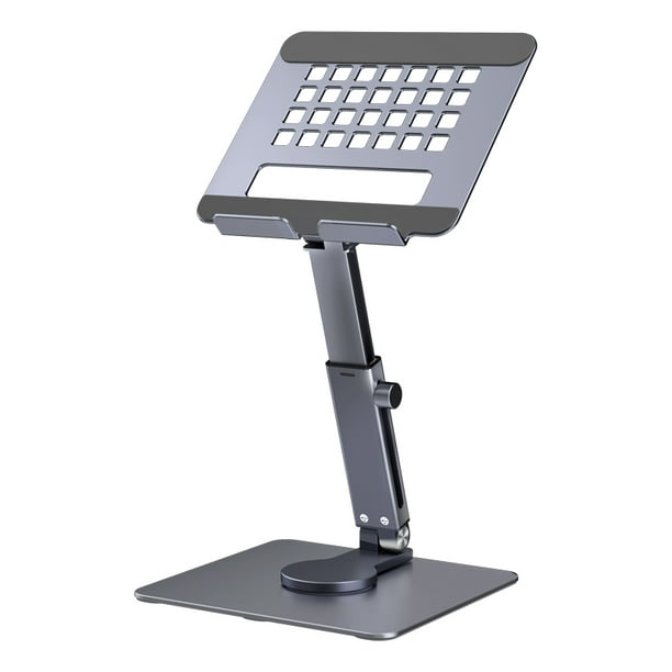 Soporte de escritorio giratorio 360 Soporte de tableta plegable ajustable para iPad (gris)