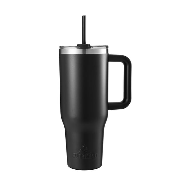 Buckland Adventure Gear 40 oz Stainless Steel Vacuum Insulated Handle Tumbler, Black