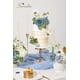 thumbnail image 4 of Flores artificiales de color azul serwalín y blanco para decoración de bodas, 4 of 9
