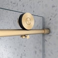 thumbnail image 5 of 76"H Frameless Sliding Door,Shower Door with Stainless Steel Pulleys&Adjustable Soft Closing Function,Clear Tempered Glass,Brushed Gold, 5 of 7