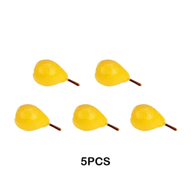 Langgg 5pcs ABS Simulation Fruits Section For Home Decoration Etc High Simulation Fruit Slice Model 26