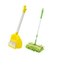 thumbnail image 2 of HILABEE Mini Broom and Dustpan Mop Set for Kids Children Housekeeping Cleaning Tools green mop, 2 of 9