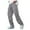 Grey, variant on JHLZHS Corduroy Pants Men Baggy Dress Men's Casual Solid Leggings Pants Drawstring Elastic Waist Pocket Pants Trousers Mens Pajamas Pants Cargo Sweatpants for Men