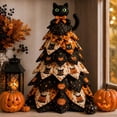 thumbnail image 4 of DIY Halloween Quilted Fabric Tree Kit Seasonal Centerpiece for Mantel Shelf, Handmade 3D Patchwork Décor Craft with Materials, 4 of 10