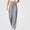 Gray, variant on Women's Fashion Wide Leg Pants Elastic Waist Solid Relaxed Fit Straight Baggy Pants for Daily Wear Gray Size XXS