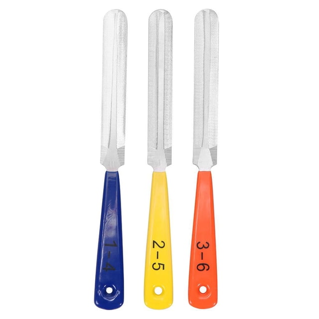 Tmvgtek 3 Unids/Set De Limas De Tuerca De Guitarra, Kit De Herramientas De Reparación Luthier De Archivo De Ranura De Corona De Trastes Tmvgtek Para estrenar