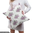 thumbnail image 5 of Ambesonne Vintage Asian Fabric by the Yard Upholstery, Wedding Flowers Love, 10 Yards, White and Pale Purple, 5 of 5
