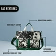 thumbnail image 2 of Cowhide Leather Hair On Laptop Bag Messenger Bag Unisex Briefcase Business Animal Print Cowhide Hair On Bag, Cowhide Bag - DSC-0573, 2 of 4