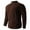 Brown, variant on Men's Casual Raglan 3 4 Short Sleeve Patchwork Sports Crew Neck Quick Dry Baseball T Shirts Green XL
