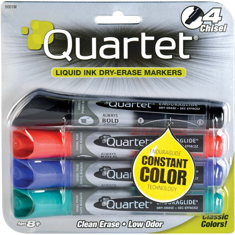 Quartet EnduraGlide DryErase Markers, 4 / Set (Quantity)