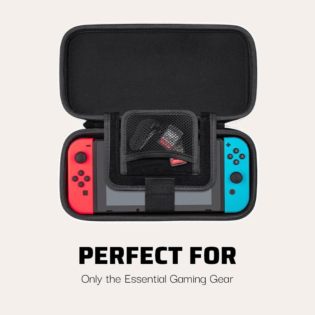PDP Gaming Slim Deluxe Travel Case: Noir & Blanc