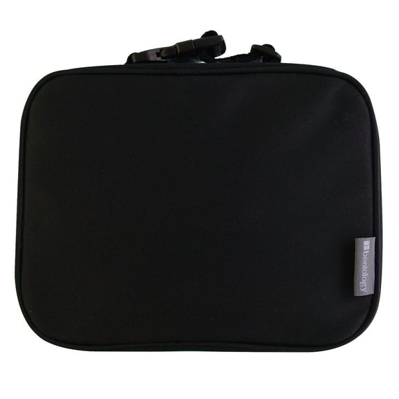 Bentology Insulated Durable Lunch Box Sleeve - Reusable Lunch Bag - Securely Cover Your Bento Box, Works with Bentology Bento Box, Kinsho, Yumbox (8x10x3) - Black
