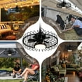 thumbnail image 4 of UrbanSync 20" Outdoor Ceiling Fan with Light with Remote, 6 Speeds & Timer, 3CCT Dimmable LED, IP65 Waterproof, for Kitchen, Bedroom, Outdoor, Square, 4 of 7
