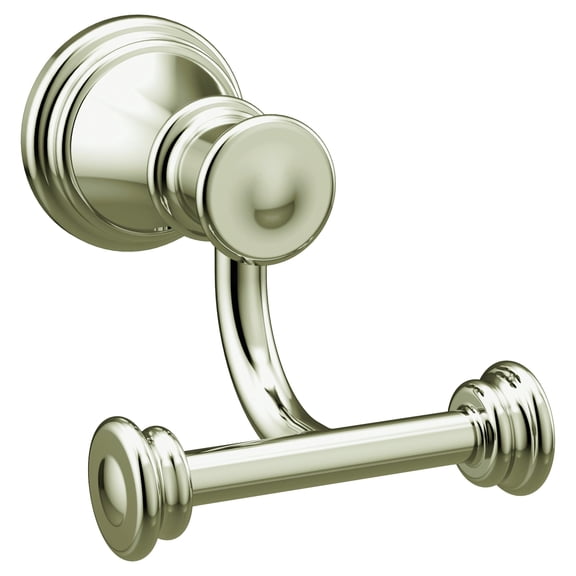 Moen Belfield Polished Nickel Double Robe Hook