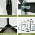 thumbnail image 5 of 6 x 4 FT Polycarbonate Greenhouse, Winter Greenhouse for Outdoors,Outdoor Greenhouse with Roof Air Vent, Heavy Duty Walk-in Aluminum Green House for Outside Garden Backyard, 5 of 7