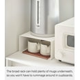 thumbnail image 4 of Yamazaki Home Stackable Countertop Shelf, White, Steel, Supports 11 pounds, Stackable, No Assembly, 4 of 7