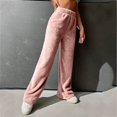 thumbnail image 2 of SGMVNU Women's Warm Pajama Sleep Pants Elastic High Waisted Soft Comfy Fuzzy Loungewear Bottoms Sleepwear(Pink, XL), 2 of 4