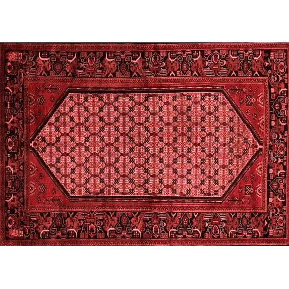 Ahgly Company Indoor Rectangle Persian Red Traditional Area Rugs, 3' x 5'