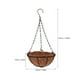 thumbnail image 2 of 8 pulgadas de metal colgante maceta cesta de coco alambres de acero redondos planta titular decoración macetas colgantes cestas colgantes de interior al aire libre 20 cm, 2 of 7