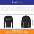 thumbnail image 2 of Hanes Essential Long Sleeve T-Shirt, Men's Crewneck Classic Fit Tee, Deep Royal 3XL, 2 of 5
