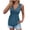 Blue #1, variant on Babydoll Tops for Women 2026 Trendy Spring Summer Shirts Twist Front V Neck Peplum Flowy Tank Tops Camel M