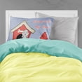 thumbnail image 2 of Dog House Collection Bedlington Terrier Blue Fabric Standard Pillowcase, 2 of 2