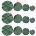 thumbnail image 2 of 12 hojas de loto artificiales (1 paquete), decorativas, para fiestas, acuarios, estanques (10 cm, 17 cm, 20 cm, 28 cm, 3 unidades por tamaño), 2 of 6