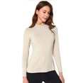 thumbnail image 5 of SSLR Mock Turtleneck for Women Mock Turtleneck Tops Long Sleeve T Shirt Basic Active Layer, 5 of 5