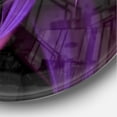thumbnail image 3 of Designart « Fleur Fractale Violette » Horloge Murale Moderne, 3 of 6