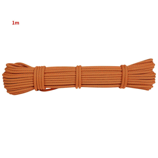 Advancent Cuerda de escalada portátil Cuerda de descenso antideslizante de 6 mm Accesorio de supervivencia para actividades al aire libre, 1 m, naranja Type3 NO3 Advancent OD000785-05