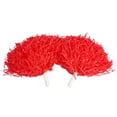 thumbnail image 1 of Pompones de animadora para disfraz de animadora, accesorio deportivo (rojo), 1 of 14