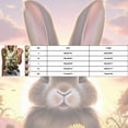 thumbnail image 2 of Women's Casual Crew Neck Sleeveless Top Easter Bunny Print Tank Top（6） 2x Women Tops 3x Workout Tops Apparel T Beach Tops Adjustable Tops for Women Pack Active Crop 3d Print Tops for Women Athletic, 2 of 3