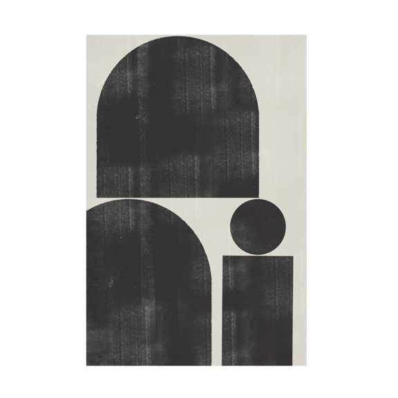 Trademark Fine Art THE MIUUS STUDIO Shape Study No1 Canvas Wall Art