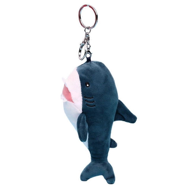 Plush Keychain Shark Plush Keyring Charm Stuffed Animal Key Ring for Wallet Purse Backpack