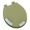 thumbnail image 1 of Premium Molded Round Wood Toilet Seat, Avocado, 1 of 1