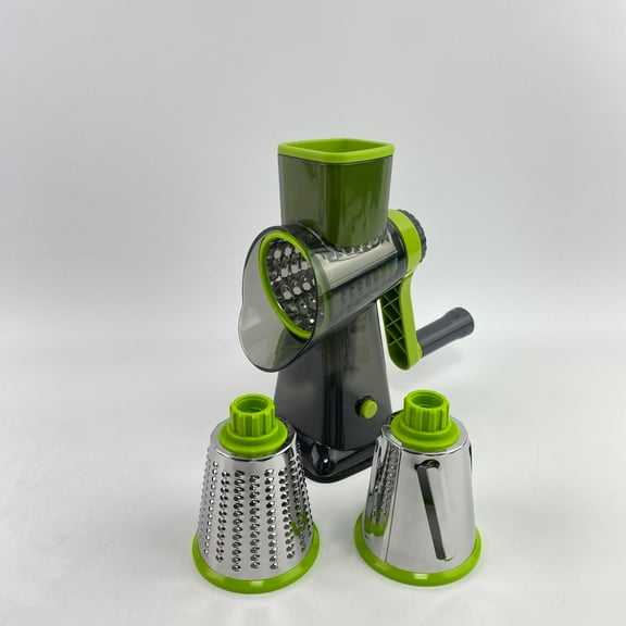 Road peak Household utensils, namely, graters,Cheese Grater Rotary Cheese Grater,Versatile Cheese Shredder,Blades for Shredding, Grating, Slicing (green)