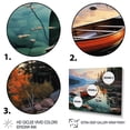 thumbnail image 3 of Designart "Canoeing in Canada I" Transportation Floater Framed Wall Art Living Room, 3 of 7