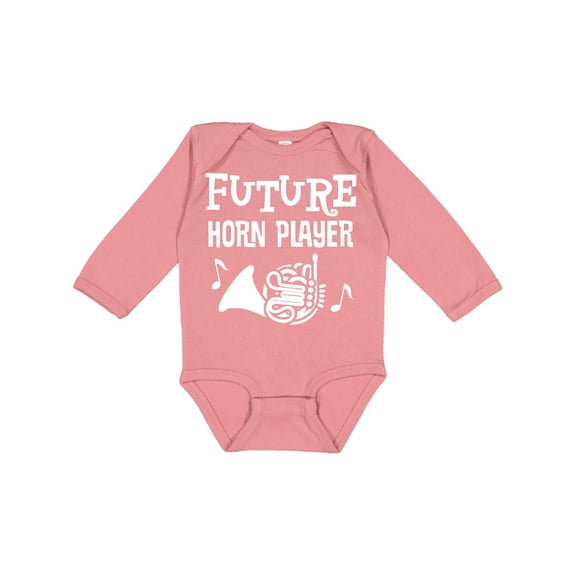 Inktastic Future French Horn Player Childs Music Boys or Girls Long Sleeve Baby Bodysuit