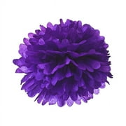 5pcs 20CM Tissue Paper Pom Poms for Wedding / Party / Baby Shower Supplies (Dark Purple)