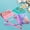 Pink+Purple+Green, variant on Mesh Beach Bag for Shells Collecting ,Shell Bags for Beach, Beach Shell Bag, Sea Shell Bags for Picking Up Shells