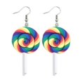 thumbnail image 4 of Pendientes de fresa roja con personalidad creativa, lindos pendientes colgantes de hongo con simulación de resina de fruta 3D, 4 of 6