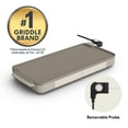 thumbnail image 2 of bella 10" x 20" Electric Griddle with EverGood™ Ceramic Nonstick Coating, Removable Temperature Probe, Oatmilk, 2 of 8