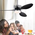 thumbnail image 2 of 52'' ABS Blades Ceiling Fan with Lights and DC Remote, DC Motor Modern Ceiling Fan with 3 ABS Fan Blades & 2 Down Rods, Indoor Ceiling Fan with Light for Bedroom,Living room, 2 of 9