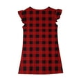 thumbnail image 7 of Girls Dresses Summer Size 4-14 Cute Ruffle Sleeveless Crewneck Sundresses Teens Juniors Plaid Printed Pullover Beach Midi Dress, 7 of 7