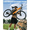 thumbnail image 5 of Qlife Electric Bike for Adults - 21-Speed Mountain Lightweight Ebike with Peak 750W 20MPH Brushless Motor, 26X2.1 Tire Step Over E-MTB(Orange) with Fender & Rear Rack, 5 of 5