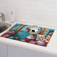 thumbnail image 6 of Sikiie Whimsical Cats and Flowers Scene Dish Drying Mat, Kitchen Counter Mat, Self Drying Mat for Kitchen Counter Dish Drying Pad ,for Dishes, Utensils, Pots and Pans(24" x 18"), 6 of 7