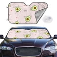 thumbnail image 2 of Fotbe Avocado Doing Sport Yoga Car Windshield Sunshade | Sun Visor Protector Front Window Shade, Keeps Out UV Rays, Keeps Your Vehicle Cool-Small, 2 of 7