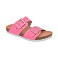 thumbnail image 1 of Sandalias de piso color Rosa Exterior Piel sintética, Ajuste con 1 tiempo, Construcción Vegano RBBASICS 145604, 1 of 3