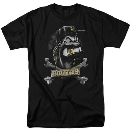 Popeye The Sailor Man Animated Cartoon Character Brutus Adult T-Shirt Tee